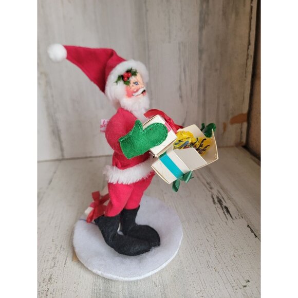 Annalee Santa gift box rocking‎ horse xmas home decor vintage - Picture 5 of 7